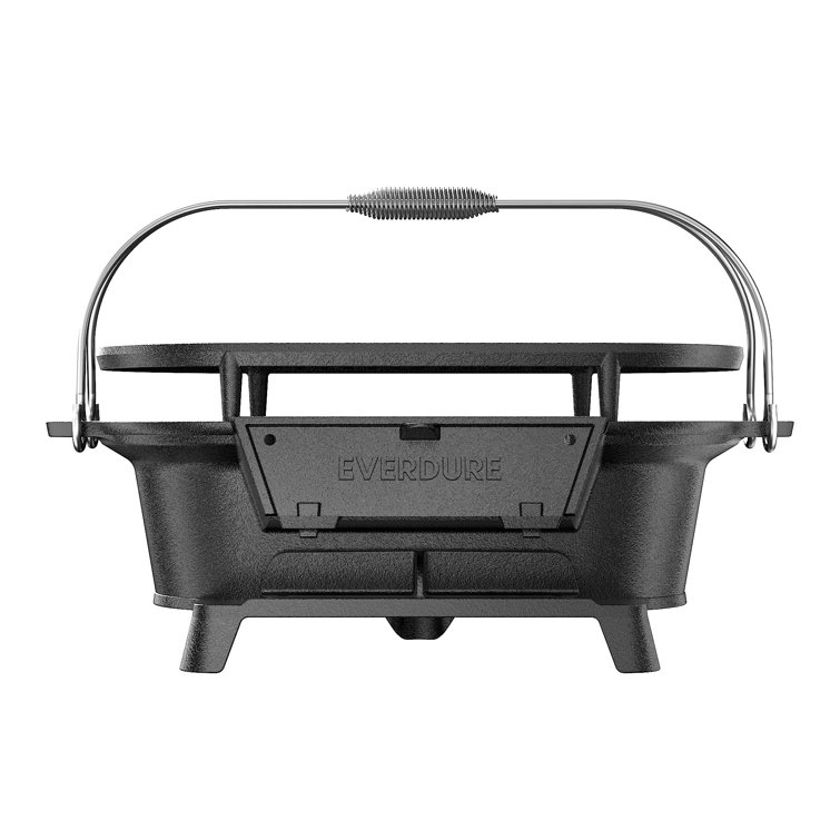 Everdure 100 Cast Iron Portable Charcoal Grill Wayfair